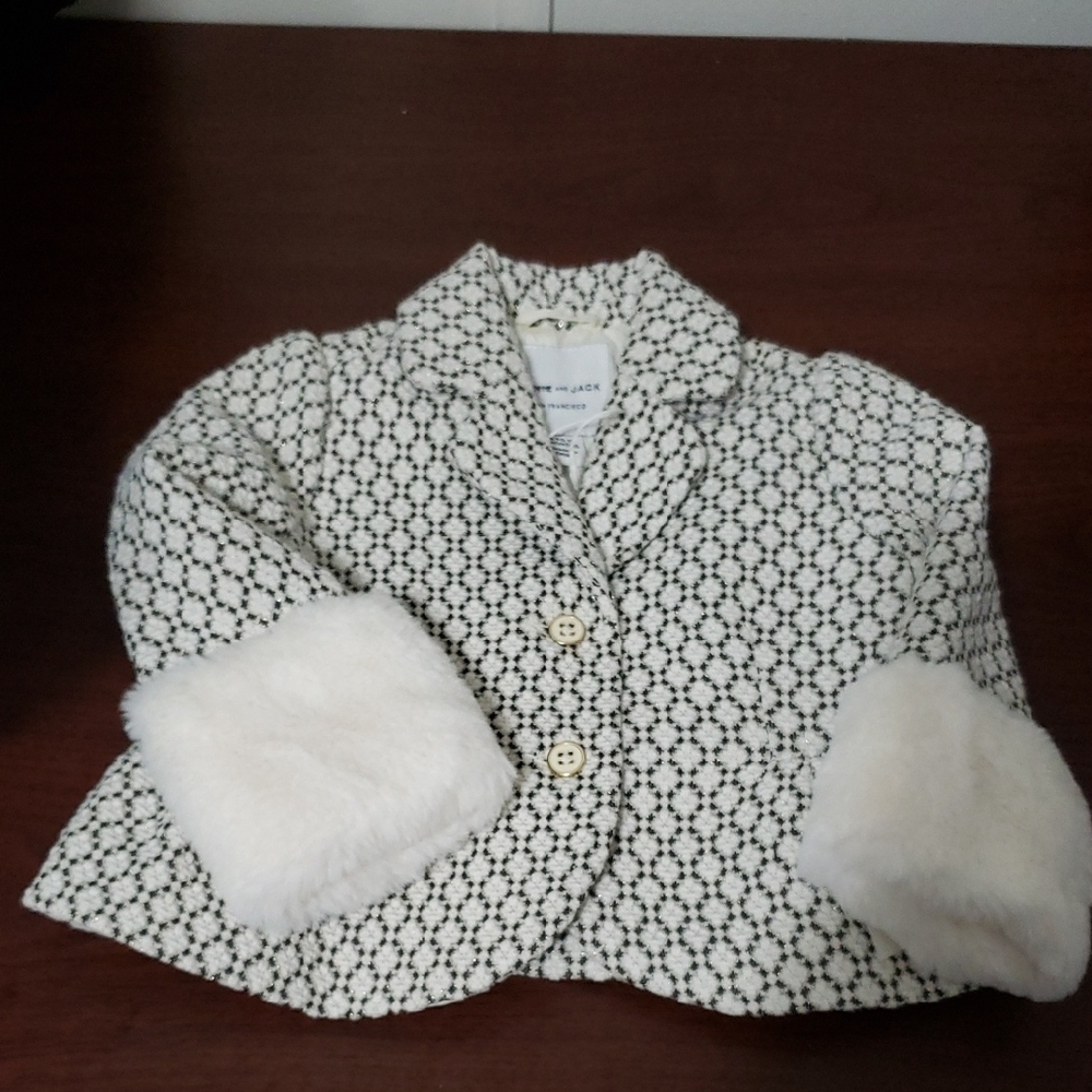 JANIE & JACK Stylish Kids Pelhem Jacket with Faux Fur Trim NWT NO PRICE